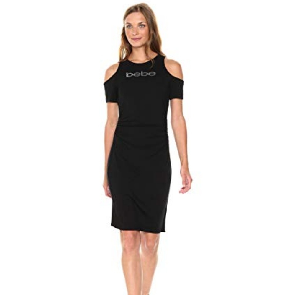 Bebe navy bodycon dress NWT